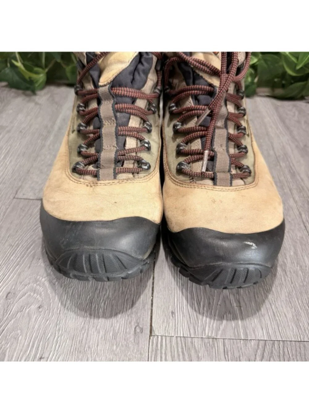 Merrell Phaser Peak Waterproof Men 10.5 Brown Hiking Boots Vibram Leather J53683